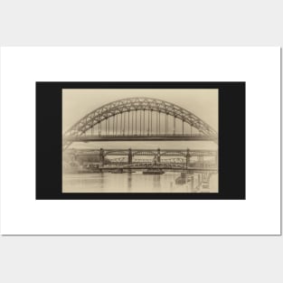 The Bridges that cross the Tyne river Posters and Art